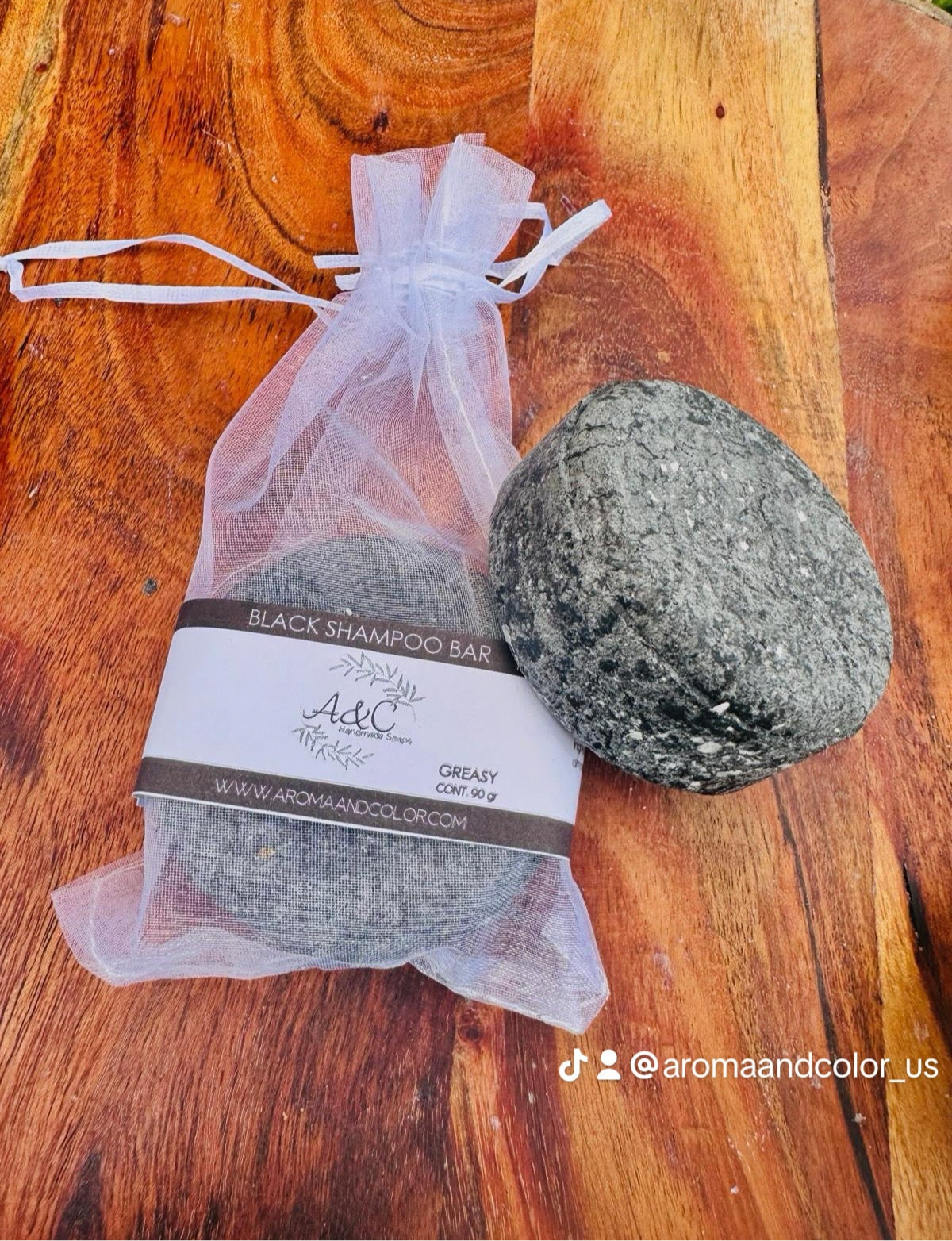 Black Shampoo Bar (For Oily Hair)