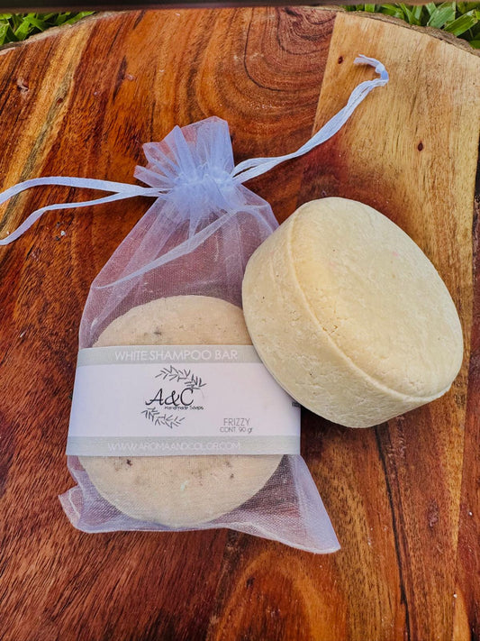 White Shampoo Bar (Frizzy Hair)